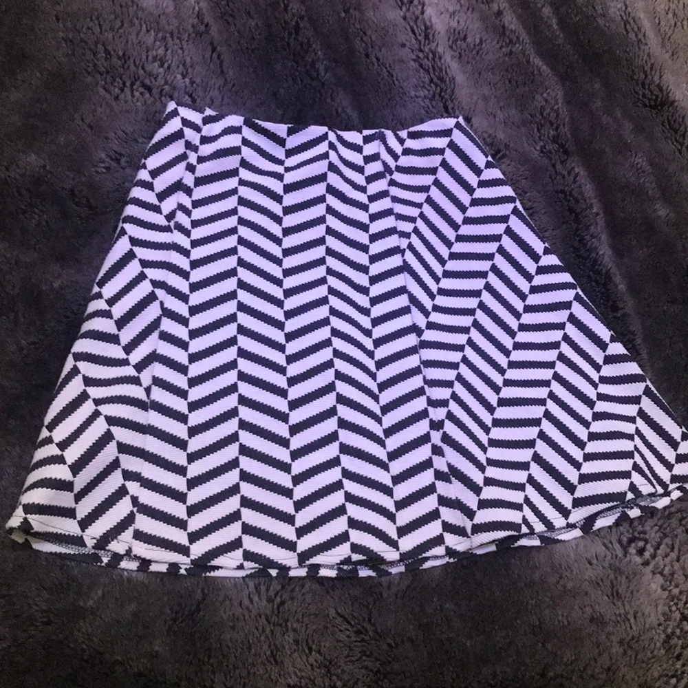 Zara Black & White Skirt